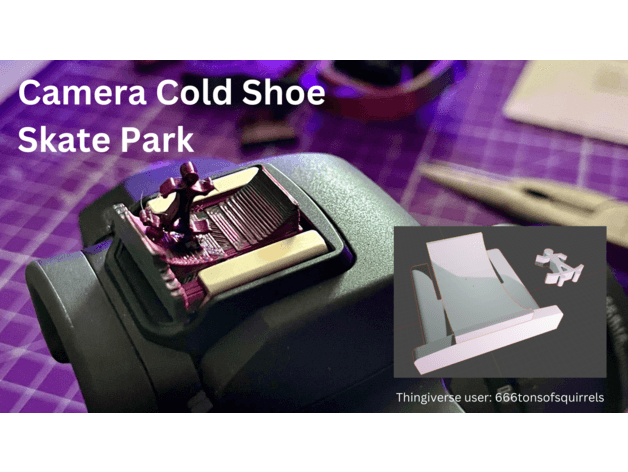 Camera Cold Shoe SKATE PARK 3d model