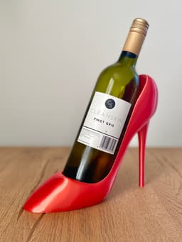 Stiletto Wine Bottle Holder / No Supports 3d model