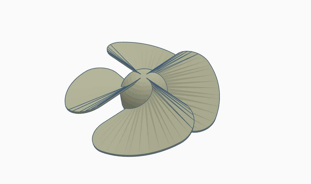 Fan blade model - FREE 3d model