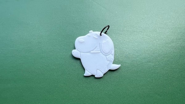 Dog Keychain 3d model