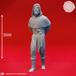 Townsfolk - General Adults - Tabletop Miniature (Pre-Supported) 3d model