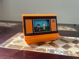 1974 Retro TV Phone Holder 3d model
