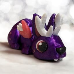 Mini Cryptids - Kitsune - Jersey Devil - Wolpertinger - Articulates Flexis 3d model