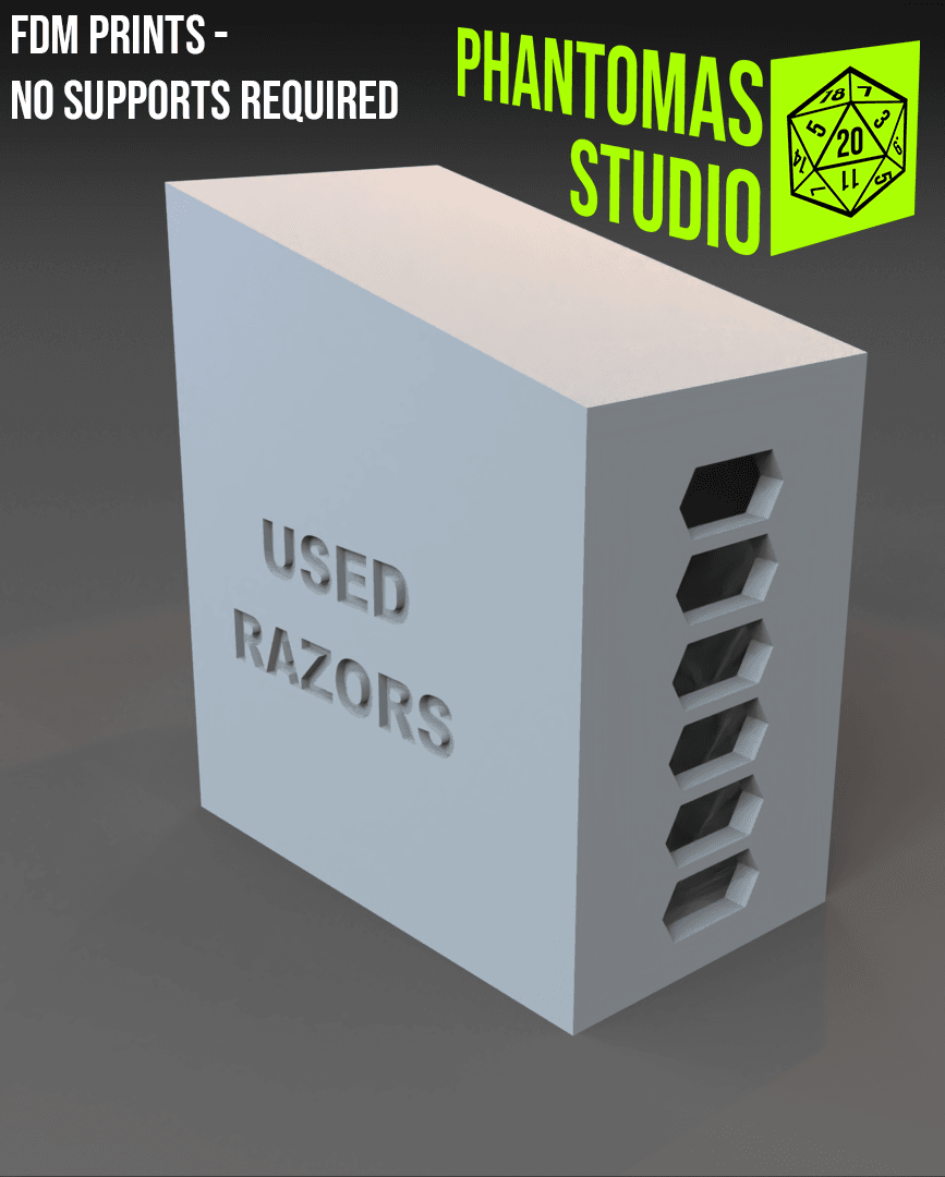 Disposable Razor Container 3d model
