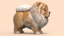 Cute ChowChow 3d model