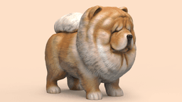 Cute ChowChow 3d model