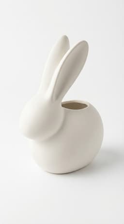 Modern Bunny Vase | Minimal Rabbit Flower Holder for Spring & Easter Decor 3d model