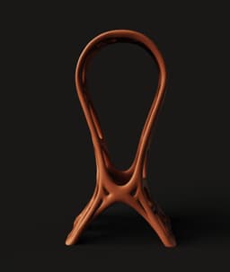 Organic Voronoi Headphone Stand | Modern Gaming Desk Accessory | Minimalist Headset Holder | Tech 3d model