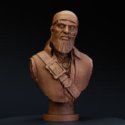 Silas Scarbeard (Pre-Supported) 3d model