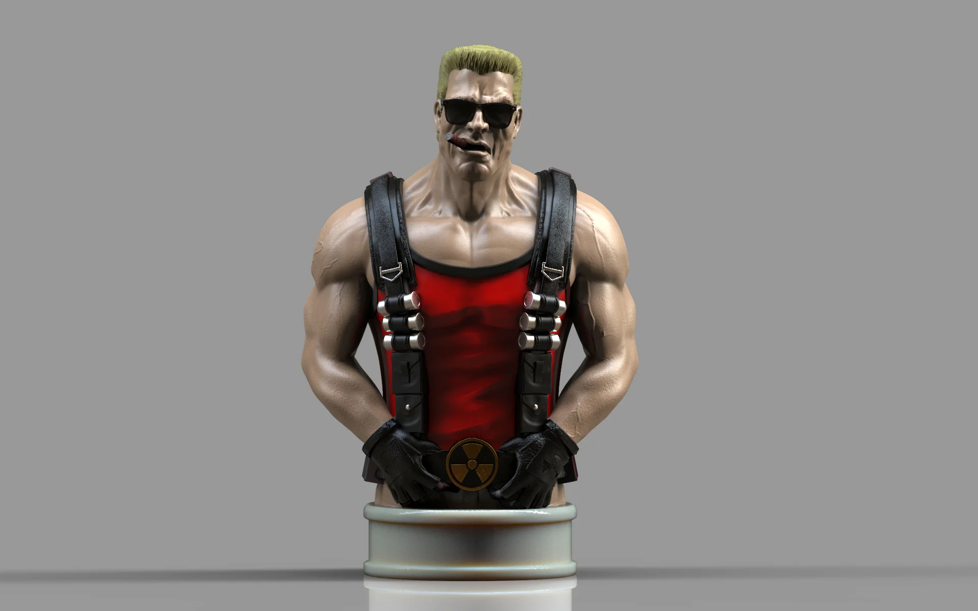 Duke Nukem bust 3d model