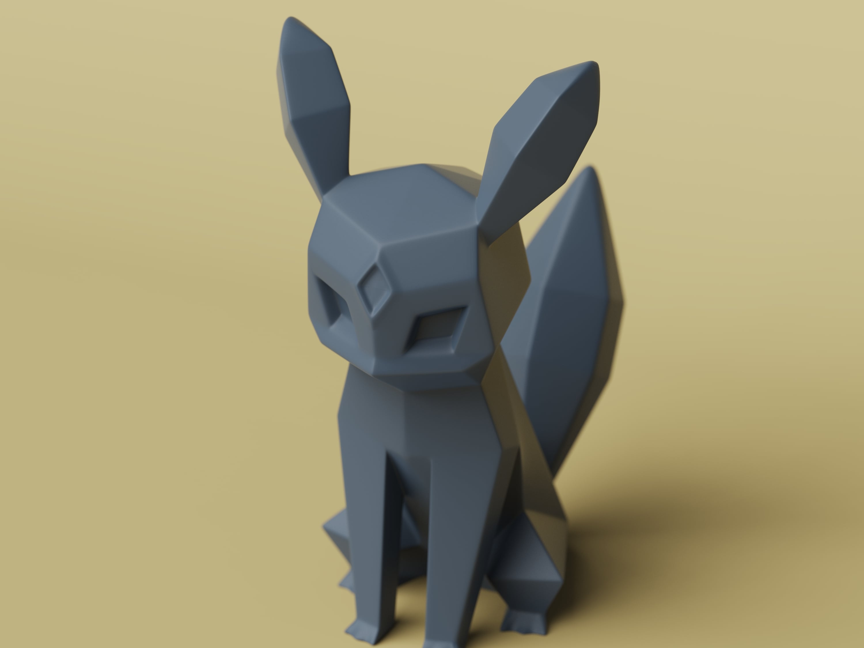 Low-poly Umbreon 3d model