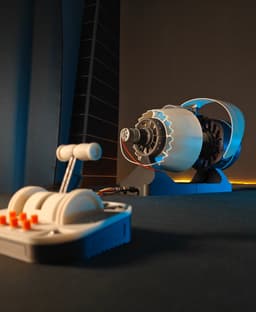 Turbofan Jet Engine Model 3d model