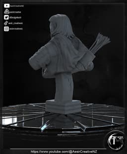 Tanis Half-Elven -Bust 3d model