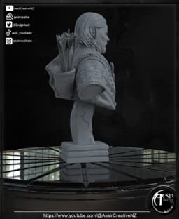 Tanis Half-Elven -Bust 3d model