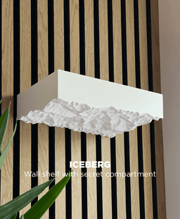 Iceberg, shelf with hidden storage 3d model