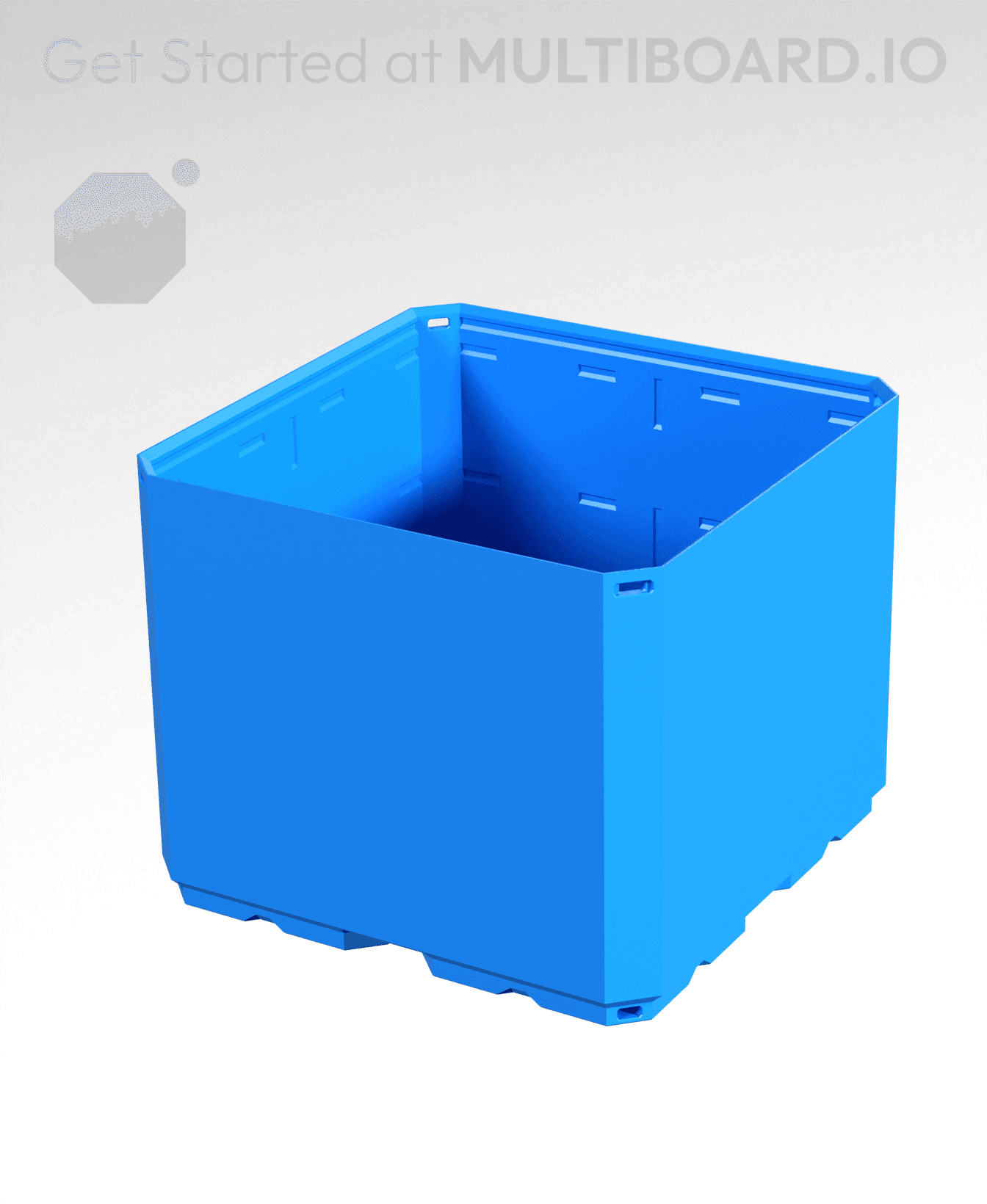2x2x1.5 CU - Simple Walls - Multibin Shell 3d model