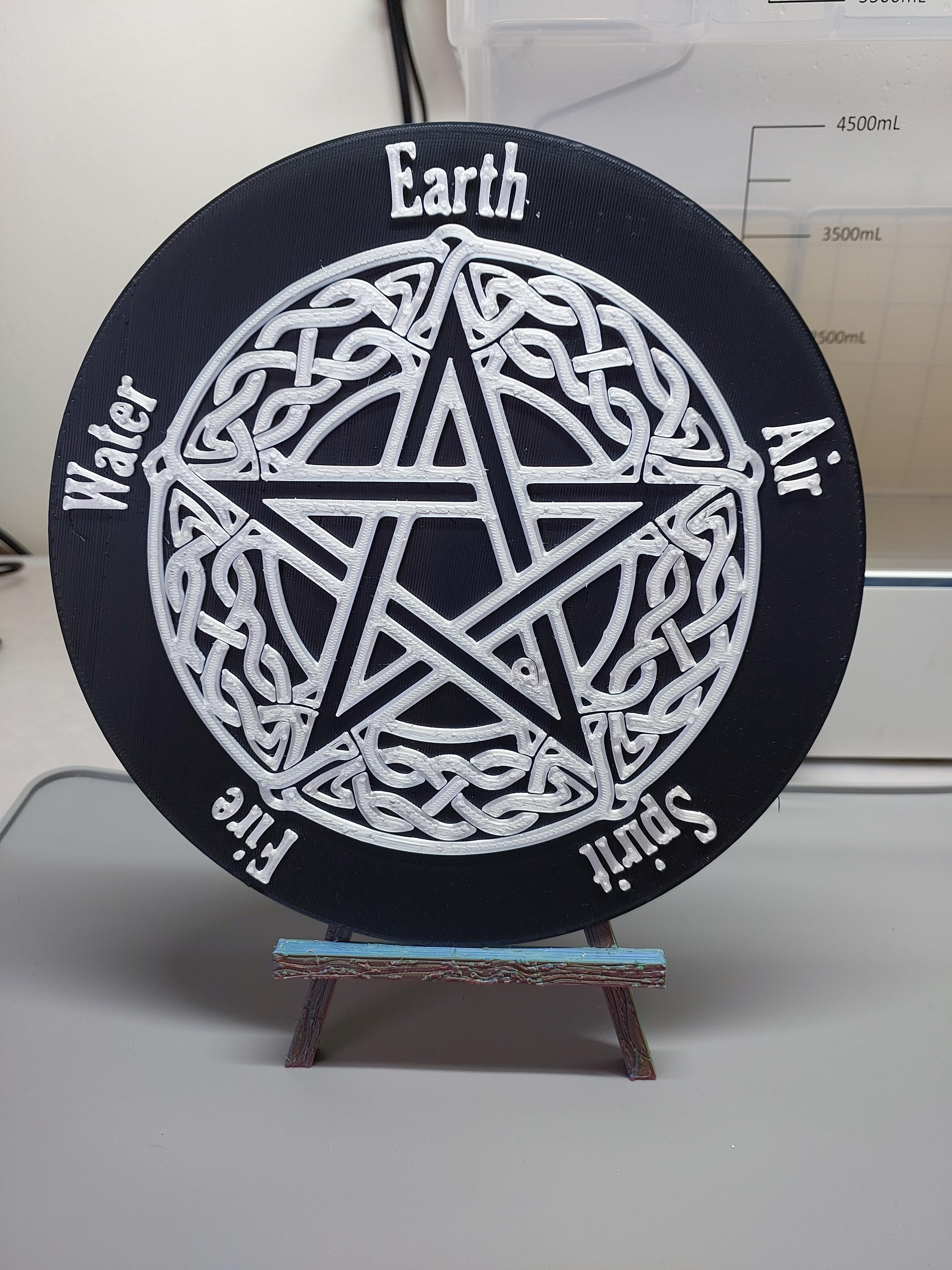 Spiritual Elements with Pentagram 1 3d model