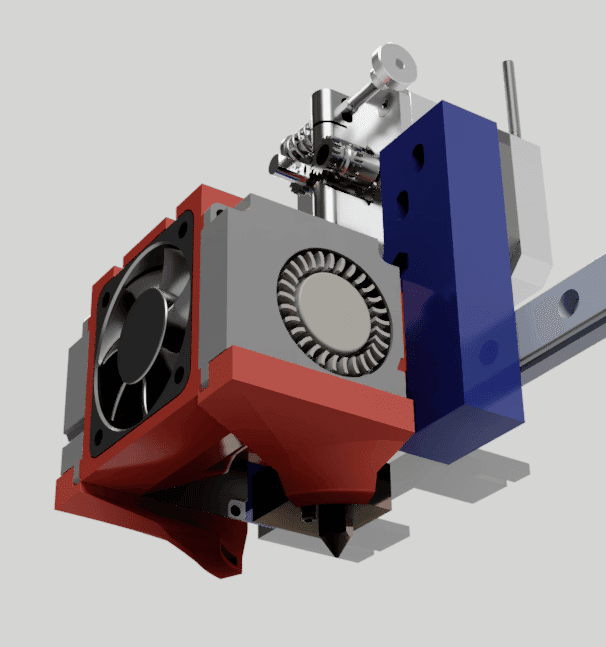 MicroSwiss Extruder Fans Adapters 3d model