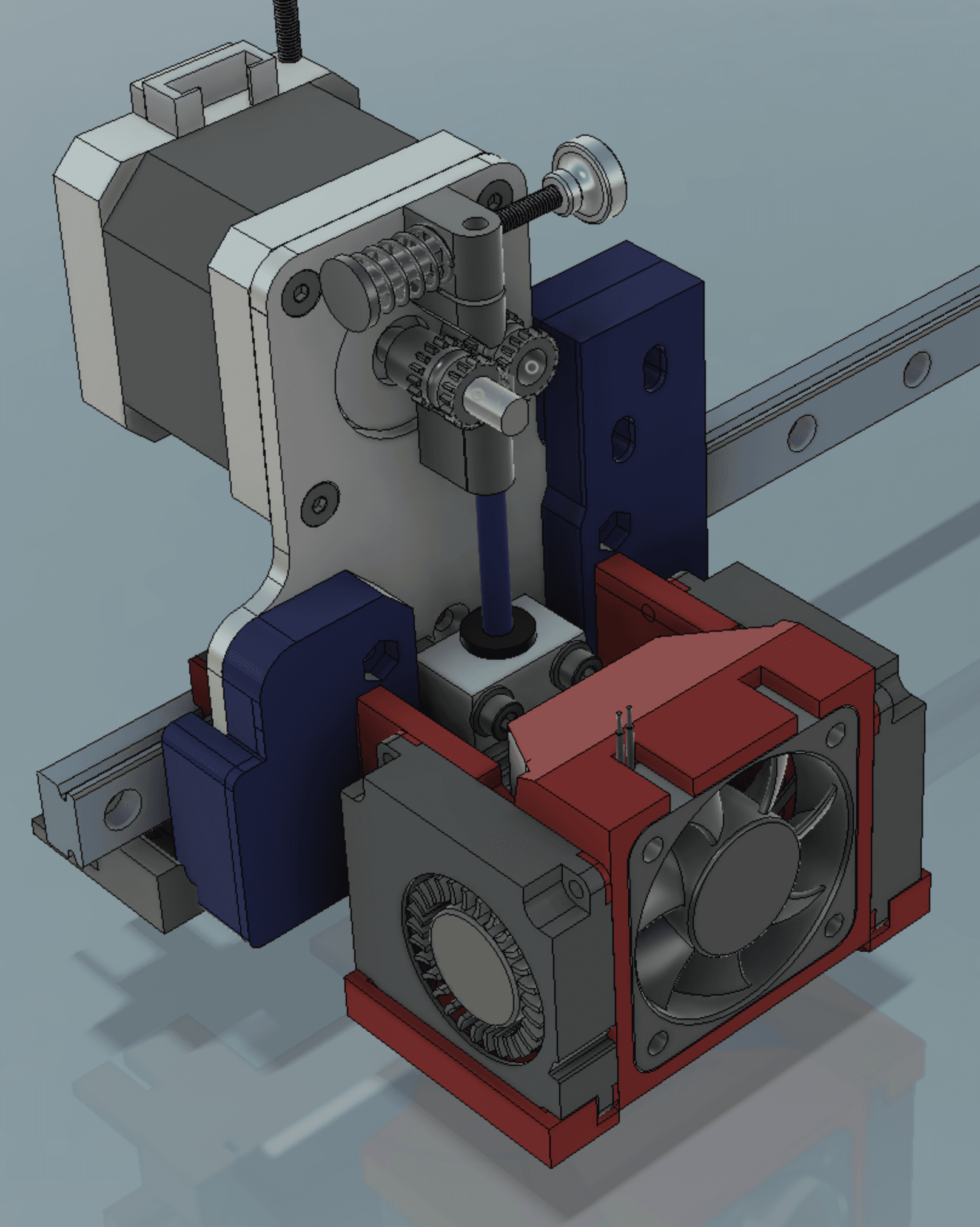 MicroSwiss Extruder Fans Adapters 3d model