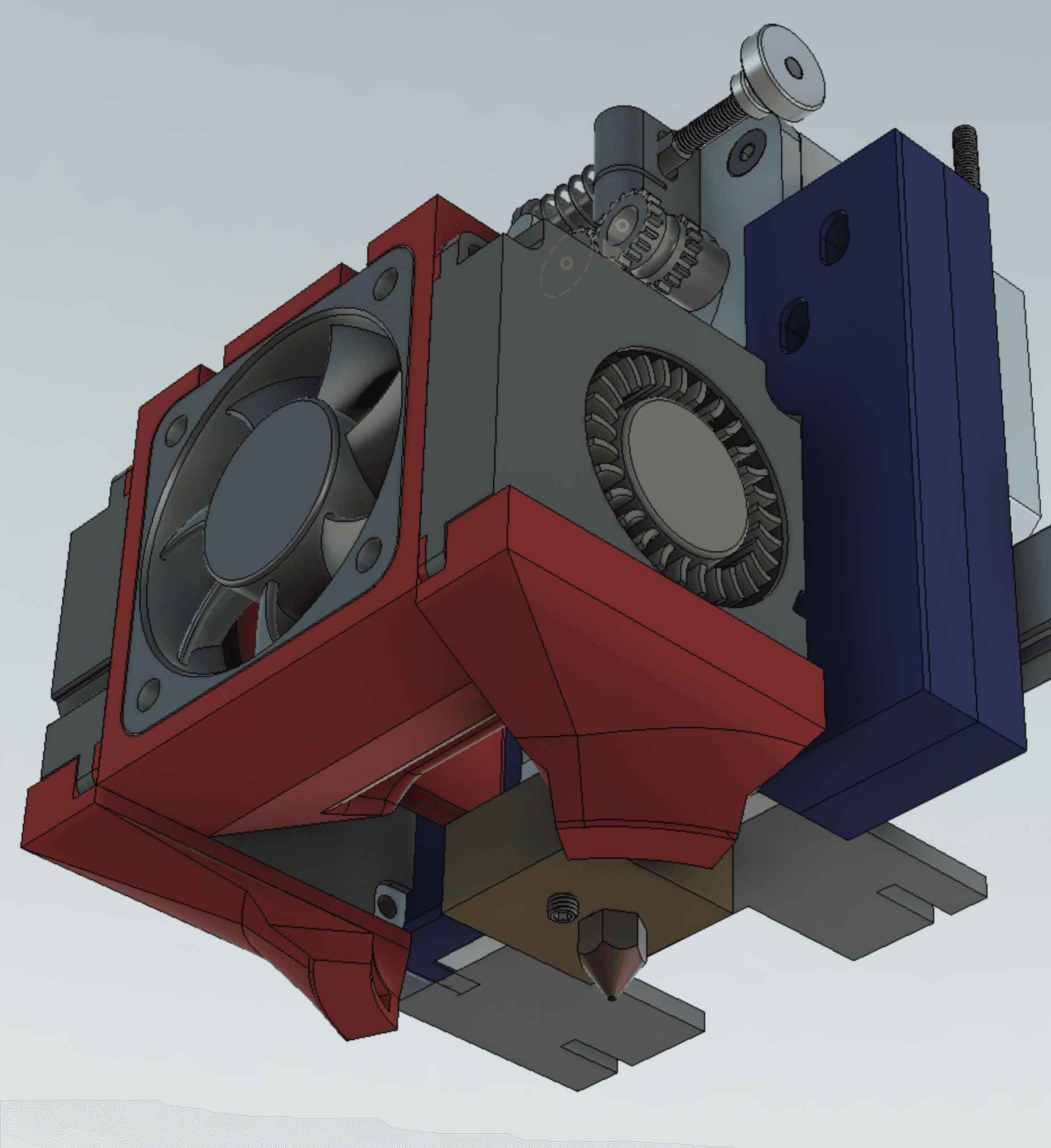 MicroSwiss Extruder Fans Adapters 3d model