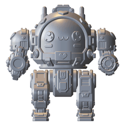 UWU Strike Force Lover Cute Mech Tabletop Wargame Miniature STL 3d model