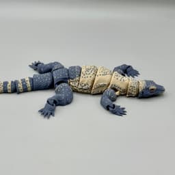 Articulated Komodo Dragon | Pre-Painted + Optional 6mm Glass Eye Version 3d model