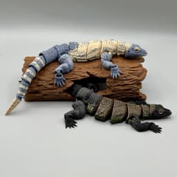 Articulated Komodo Dragon | Pre-Painted + Optional 6mm Glass Eye Version 3d model