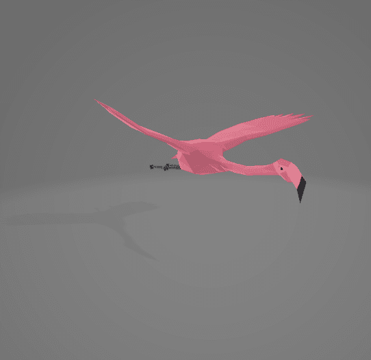 Flying_Flamingo_Animated.glb 3d model