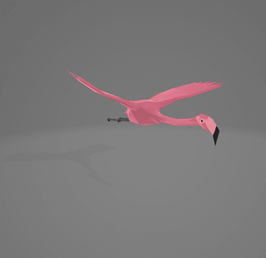 Flying_Flamingo_Animated.glb 3d model