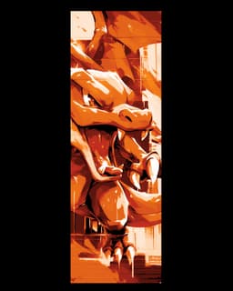 Fan art drawings of Charizard the Great Dragon Pokemon - Set of bookmarks 3d model