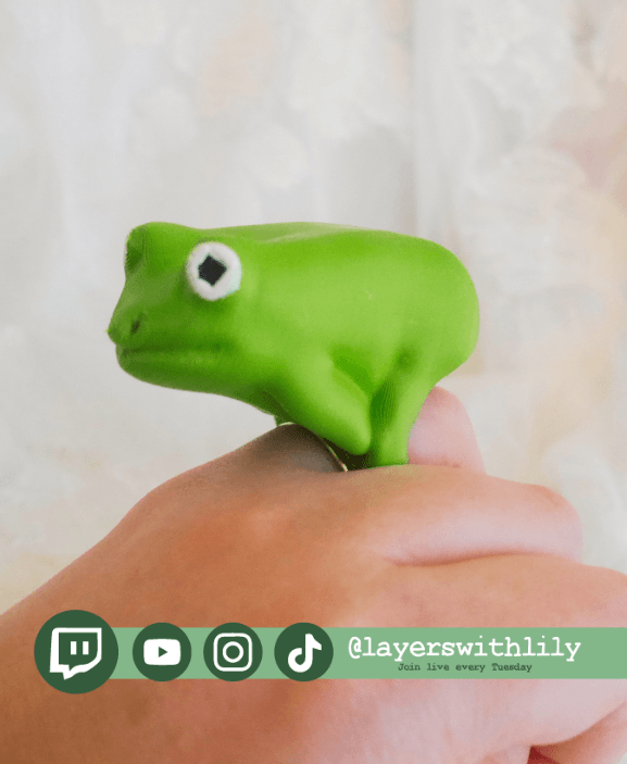 Big Frog Ring 3d model