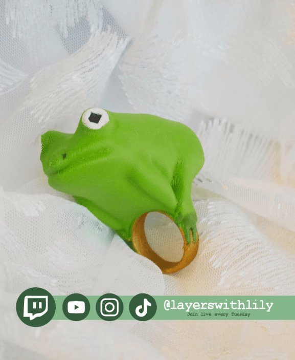 Big Frog Ring 3d model