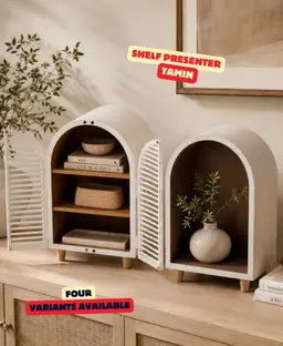 SHELF PRESENTER (TAMIN) - 4 VERSIONS / ARCH DISPLAY STAND / MODERN SHELF DECOR / HOMEDECOR 3d model