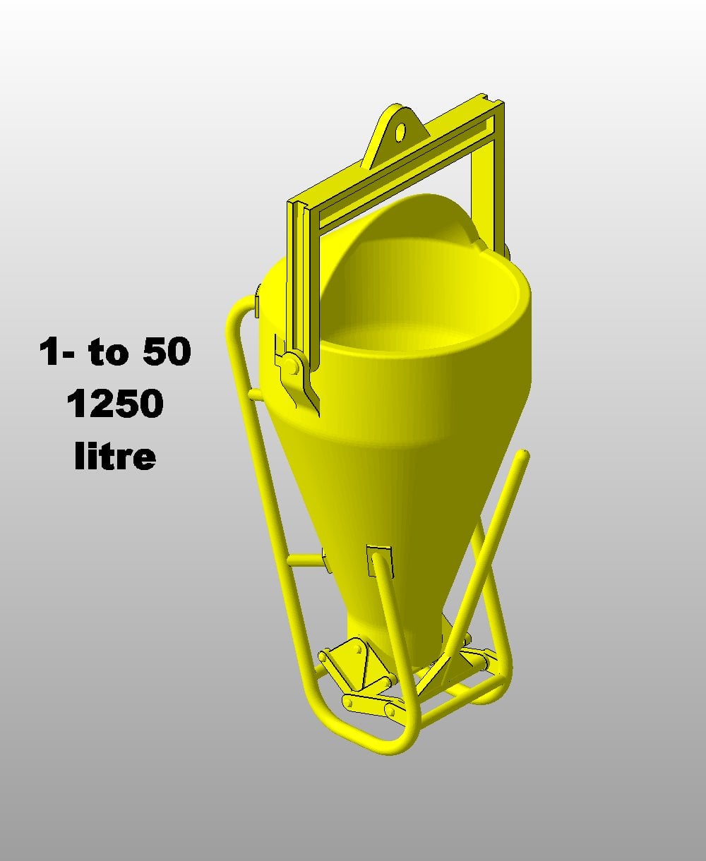 1-50 Concretebucket 1250L.stl 3d model
