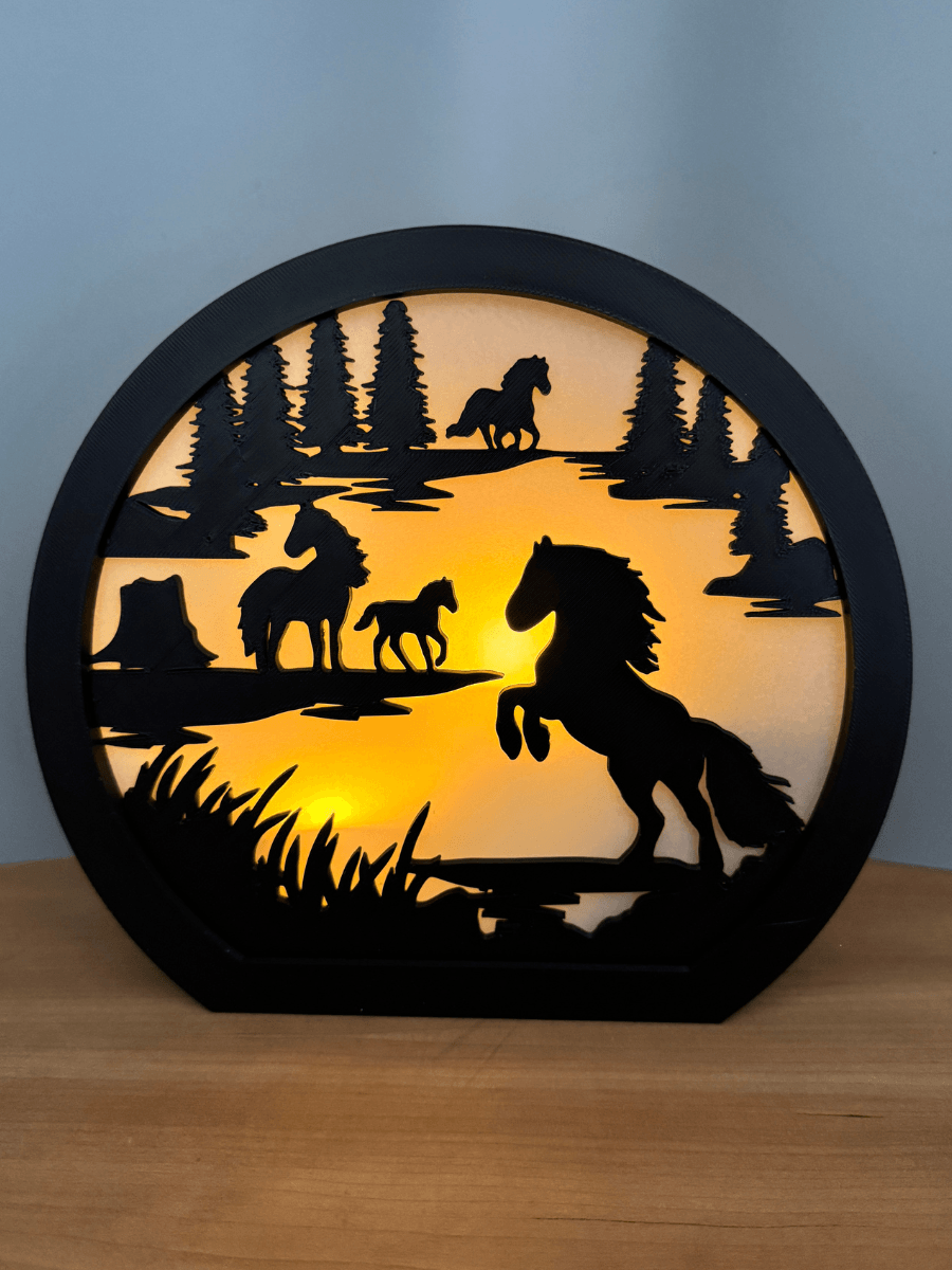 Horse Light Horse Lamp Candle Holder Tea light holder 3d model