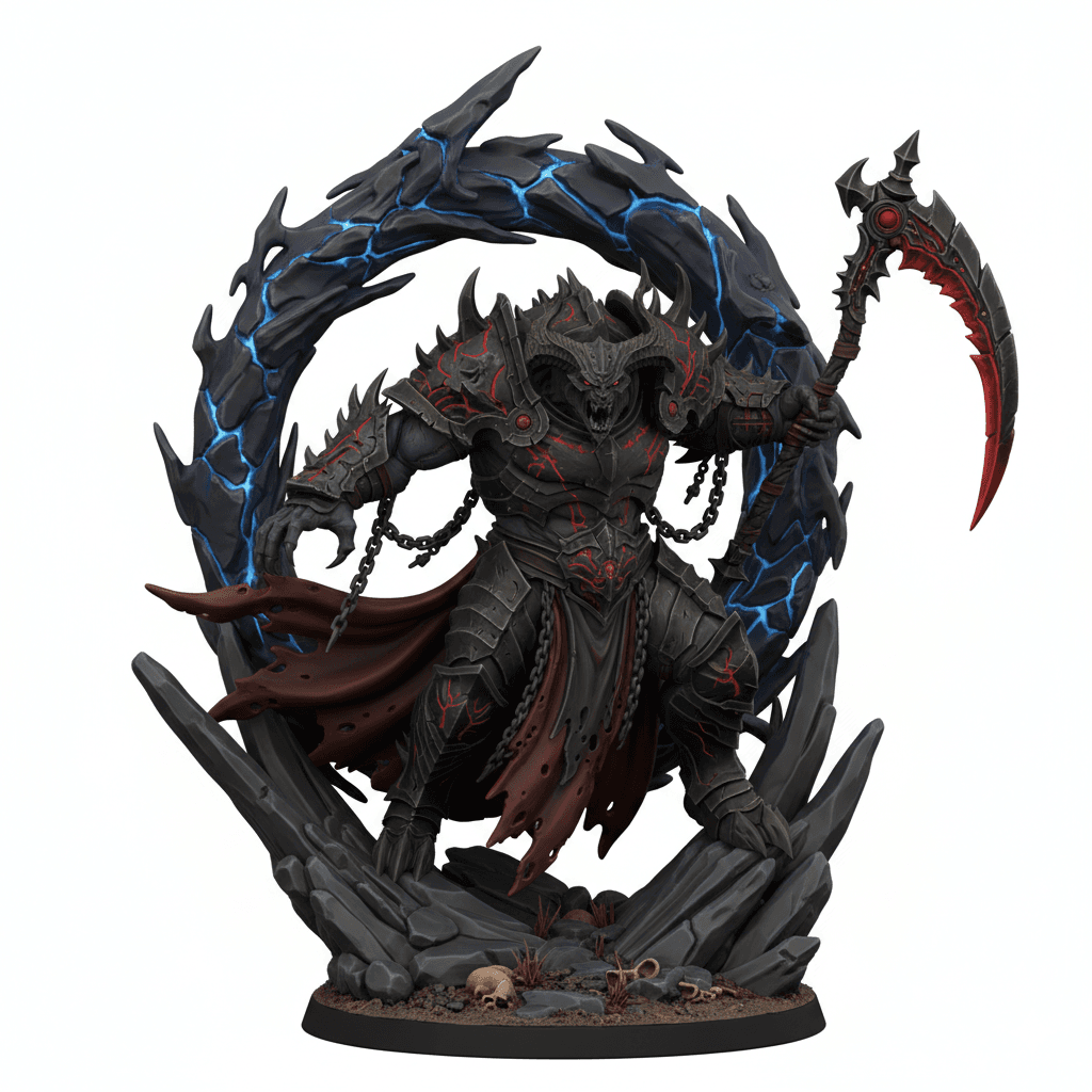 Abyssal Creature Portal Emergence Premium STL File 3d model