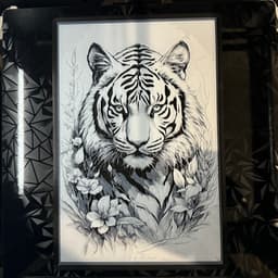 White Tiger - Hueforge Print 3d model