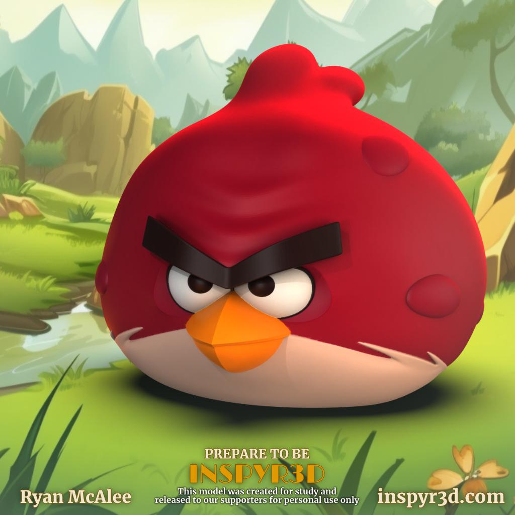 Angry Birds Terrence 3d model