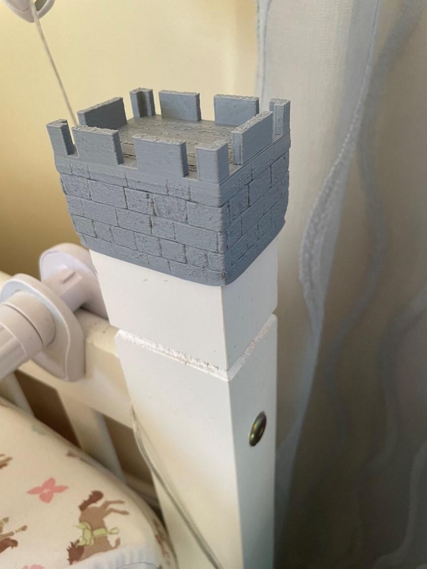 Bedpost Castle Cap 3d model