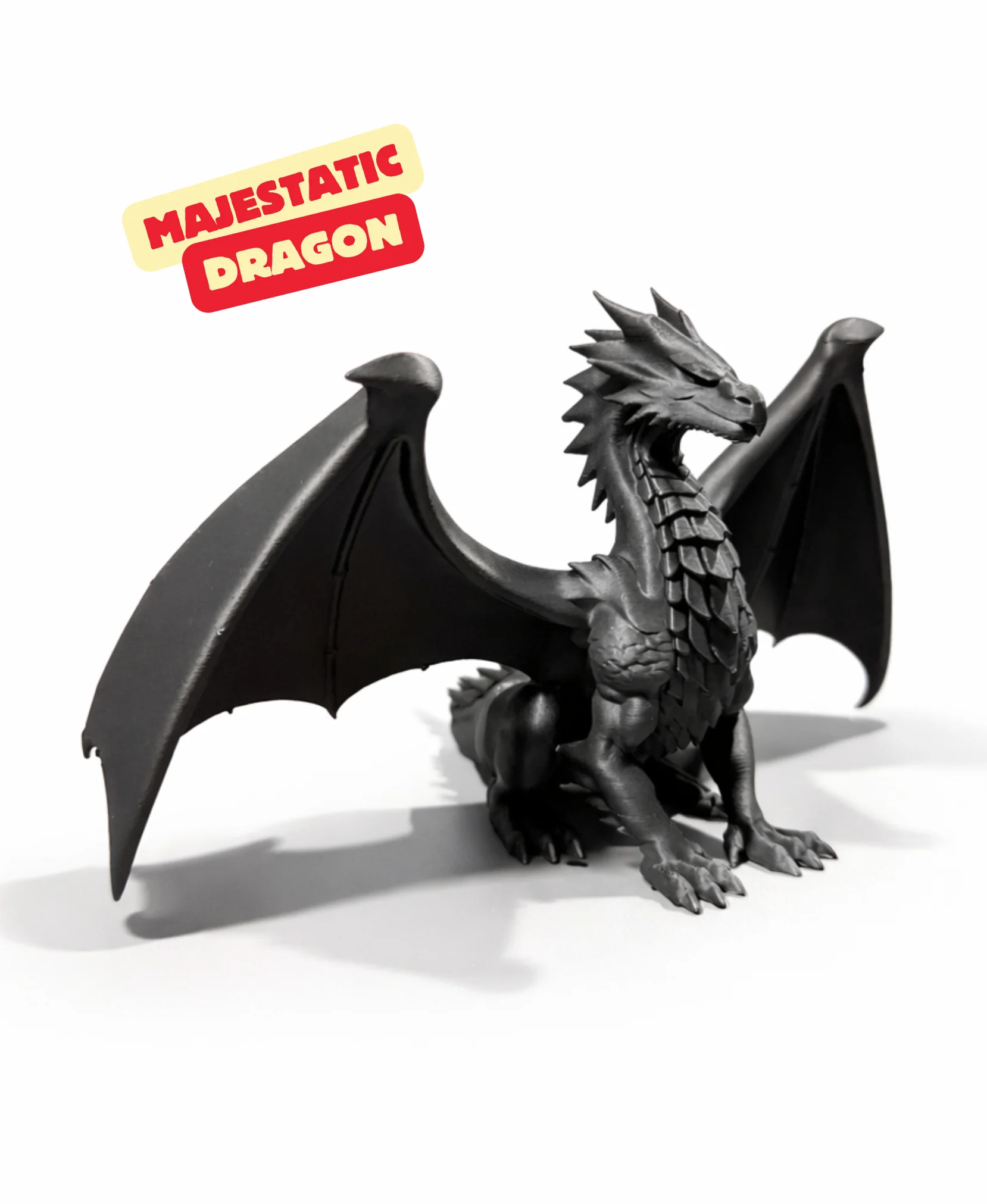 MAJESTATIC DRAGON SCULPTURE / GOTHIC DECOR / SHELF SCULPTURE DECOR 3d model
