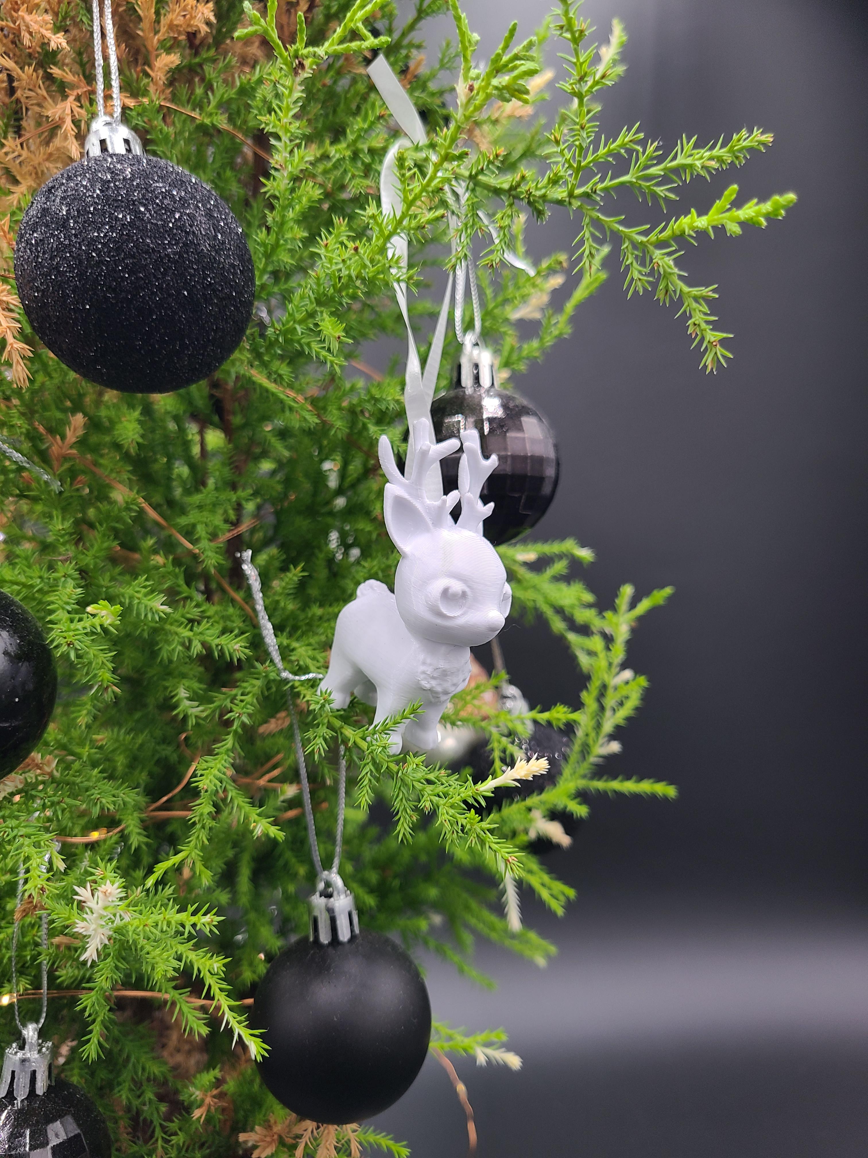 Happy Lil Reindeer - Christmas Ornament 3d model