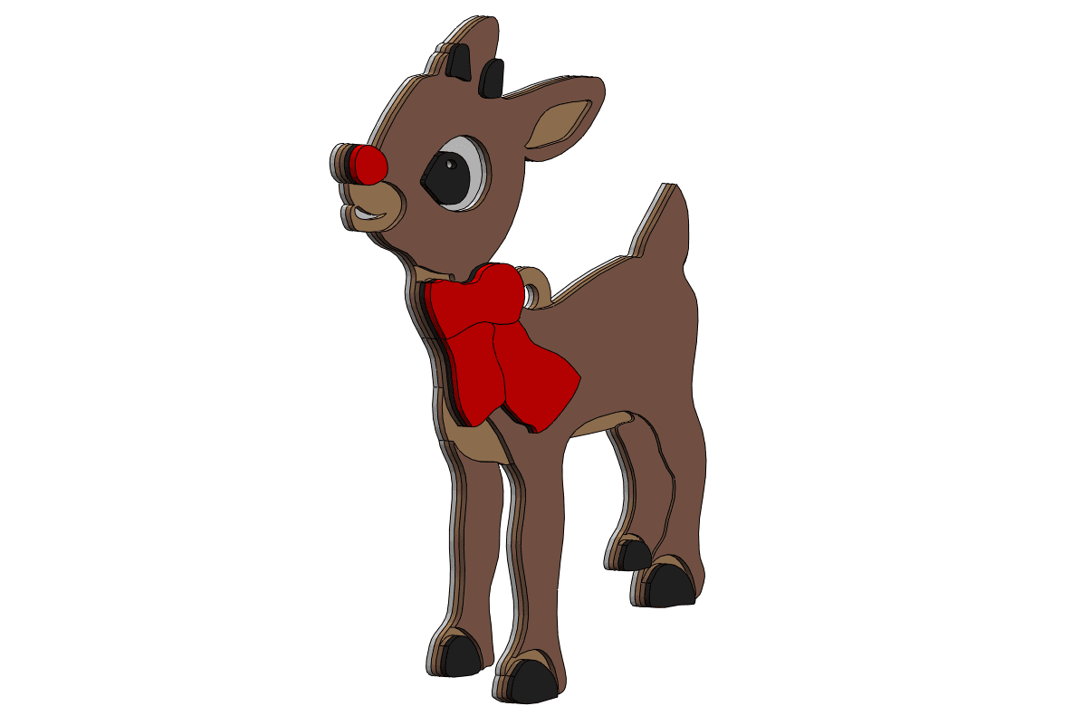 2021_Christmas_Ornament_(Rudolph).SLDPRT 3d model