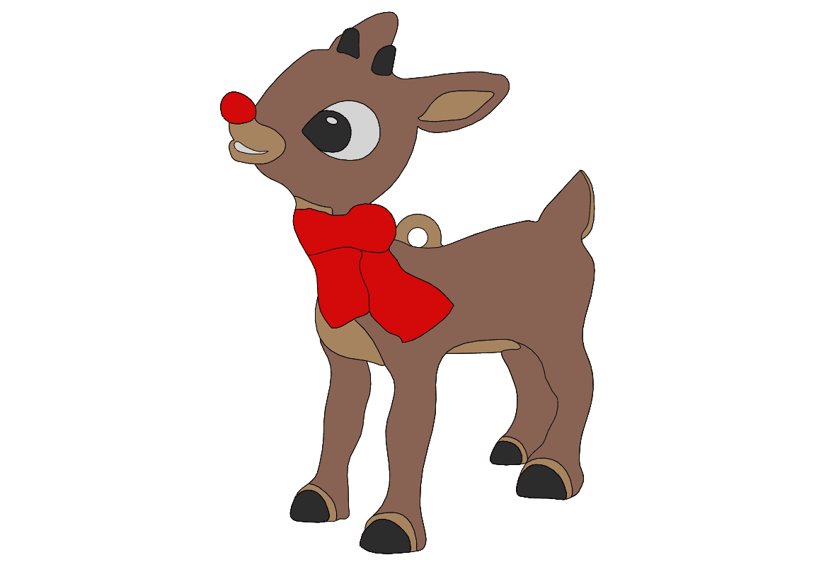 2021_Christmas_Ornament_(Rudolph).IGS 3d model