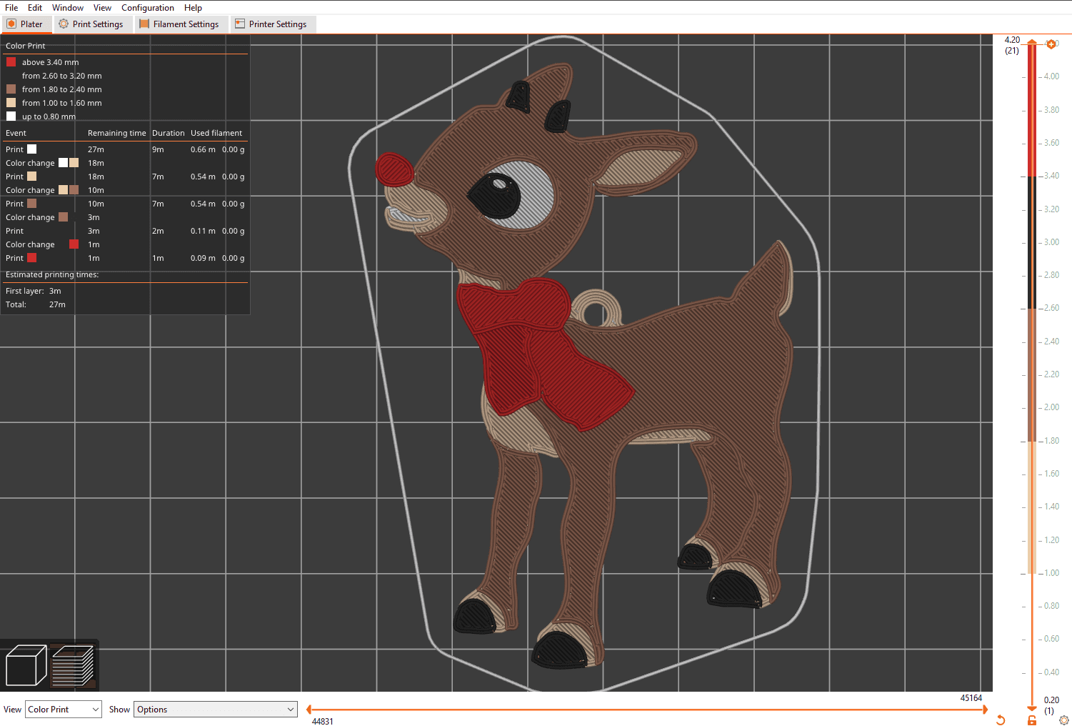 2021_Christmas_Ornament_(Rudolph).x_t 3d model