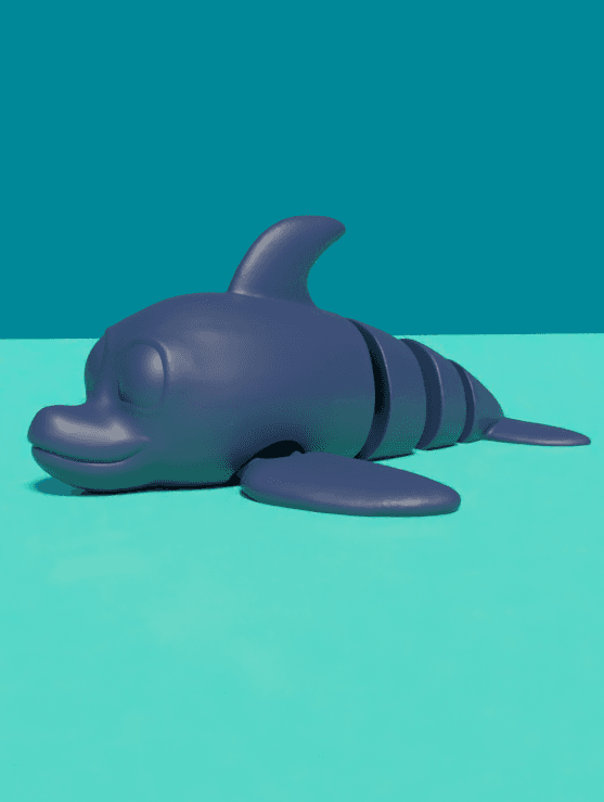 SIMPLE FLEXI DOLPHIN 3d model