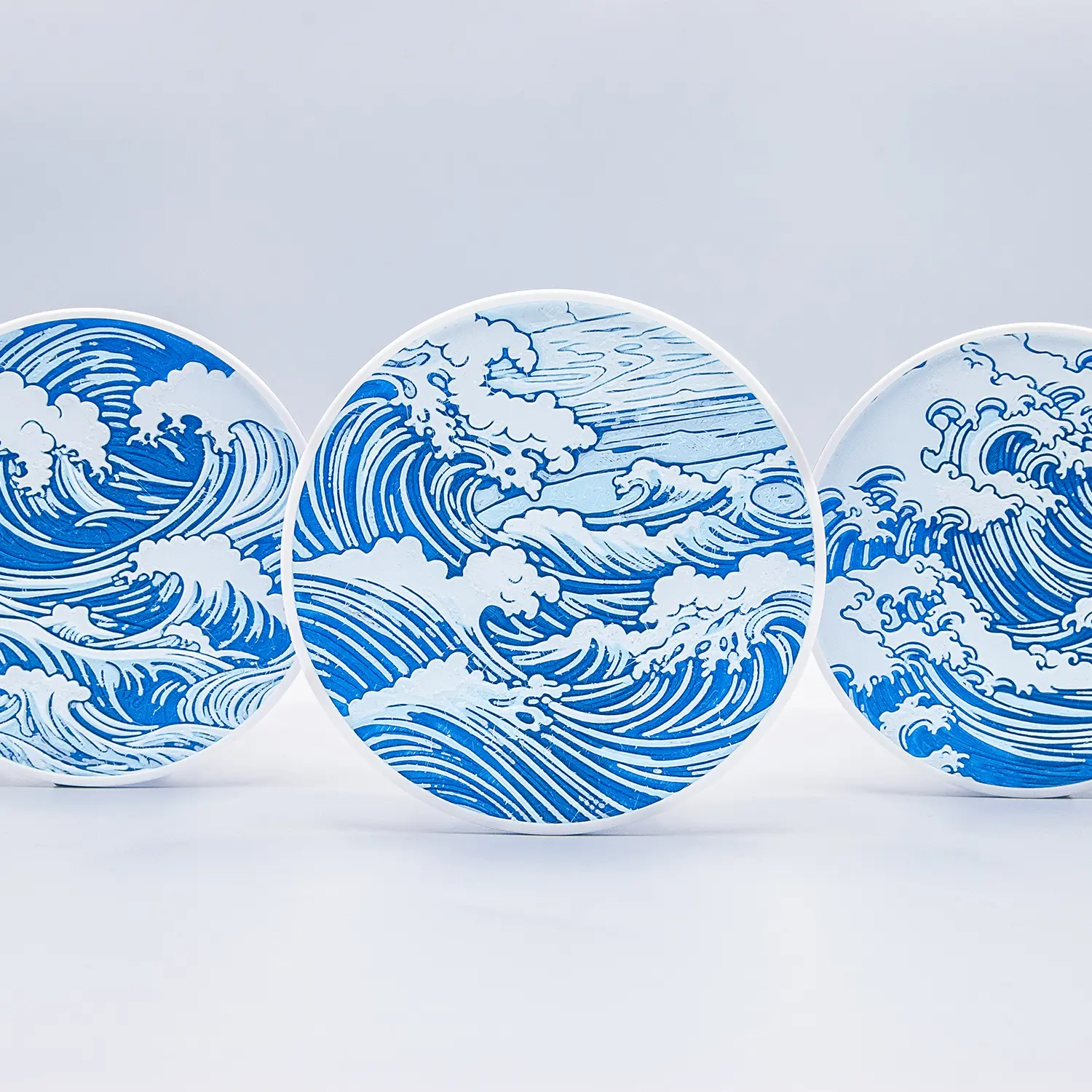 Wave Patterned Coaster Wave Coasters - 3D model by Bamingo Design on Thangs