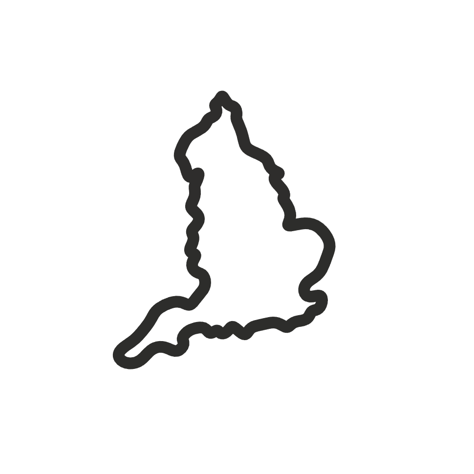 England Cookie Cutter STL File - 4 inches 3d model
