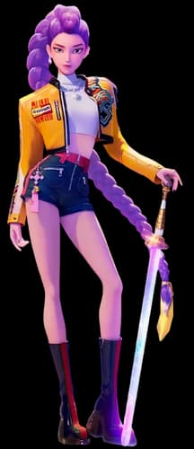 rumi from kpop demon hunters with base.3mf 3d model