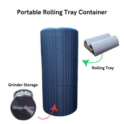 Canna-Tube: Portable Rolling Tray & Grinder Carrier for 1 1/4 Papers 3d model