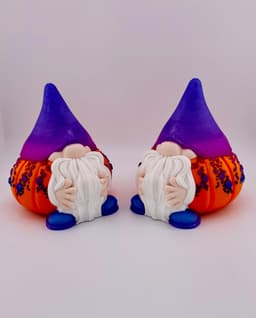 Pumpkin Gnome -Pointy Hat 3d model